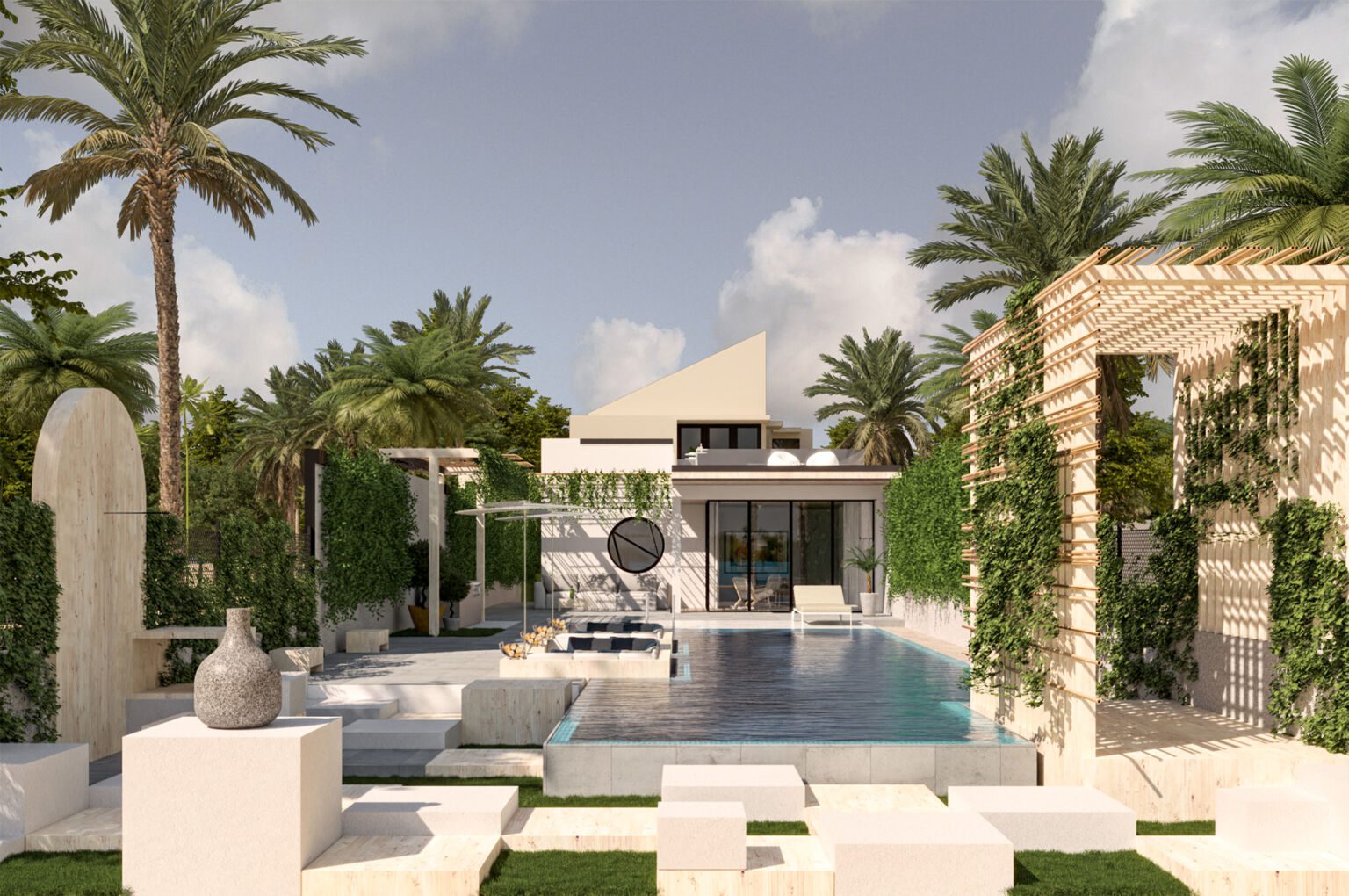 The Narrow Pool, Longes and Villas 3